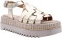 Laura Bellariva Raffia Sandalen met Gouden Details - Thumbnail 4