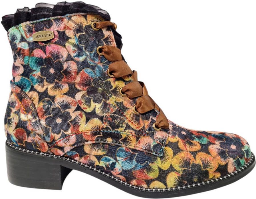 Laura Vita Emcmao Dames Enkellaarzen Beige