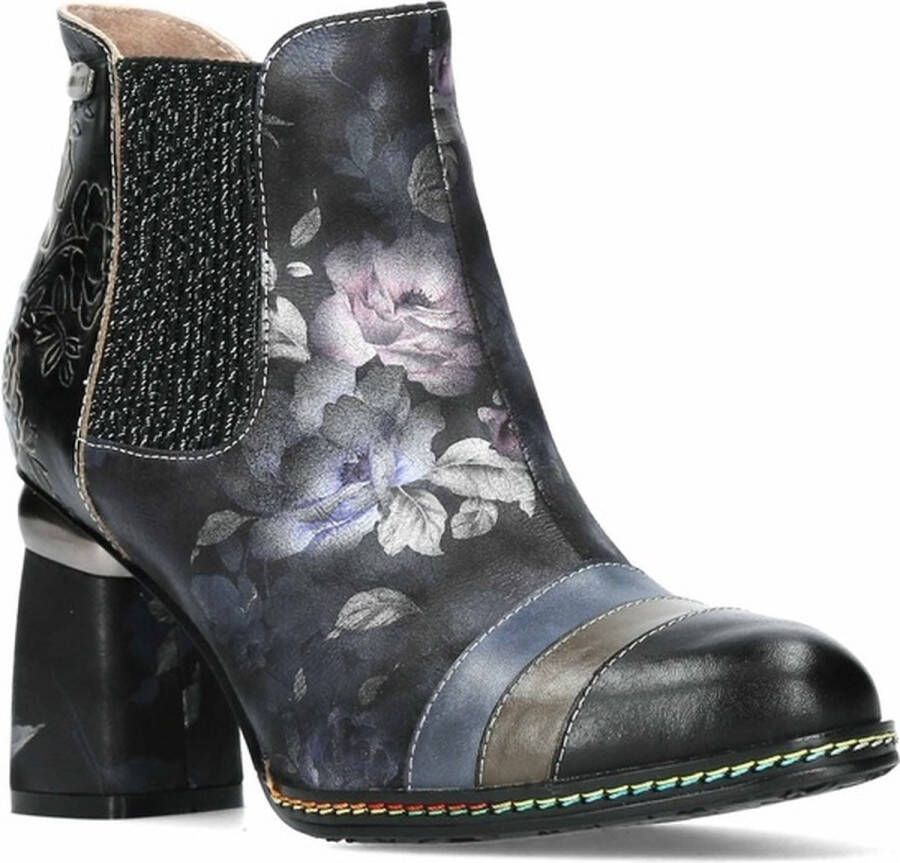 Laura vita Dames Enkellaarsjes Zwart Multicolor Dames