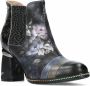 Laura vita Dames Enkellaarsjes Zwart Multicolor Dames - Thumbnail 1
