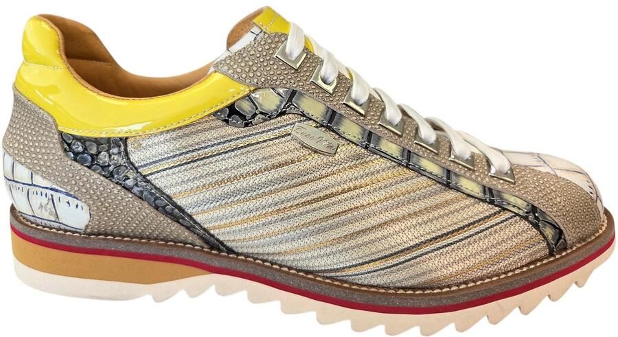 Laura Vita Achille 12 Sneakers Beige Geel Leer Heren Beige Geel