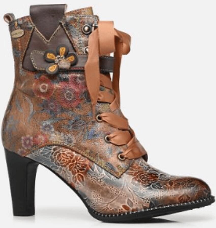 Laura Vita Dames Enkellaars Alcbaneo 141 Gris Multicolour - Foto 2