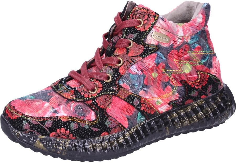 Laura Vita Sneakers laag groen rood zwart