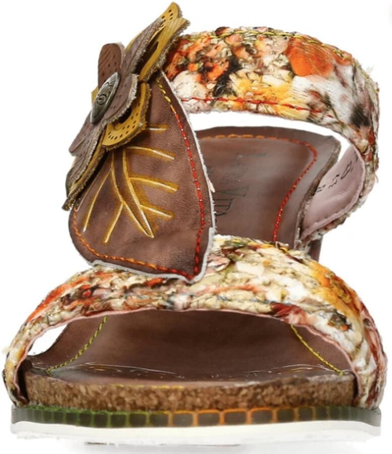 Laura Vita Dames Slipper Marron Multicolor