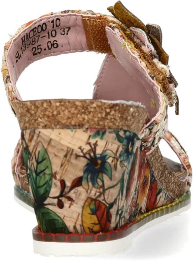 Laura Vita Dames Slipper Marron Multicolor