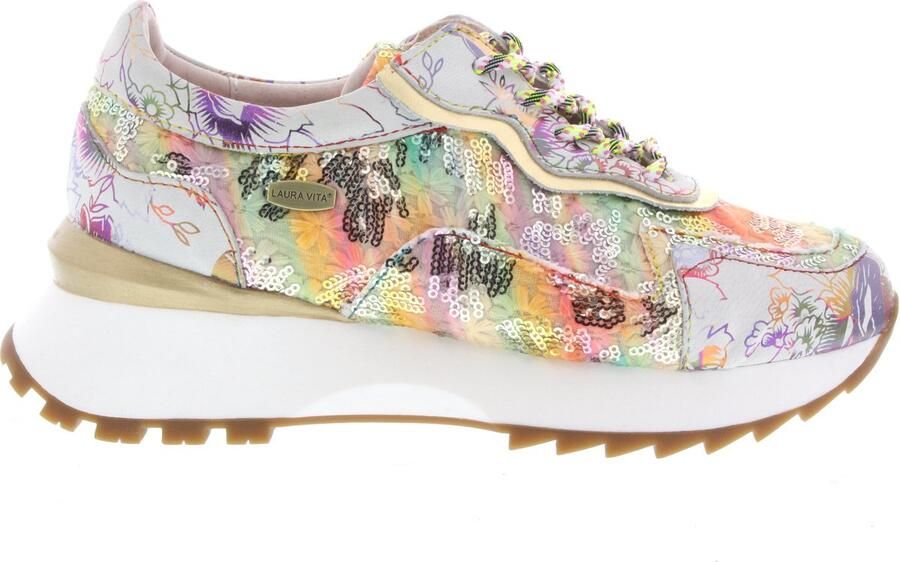 Laura Vita multicolor leren dames sneakers Tellao - Foto 2