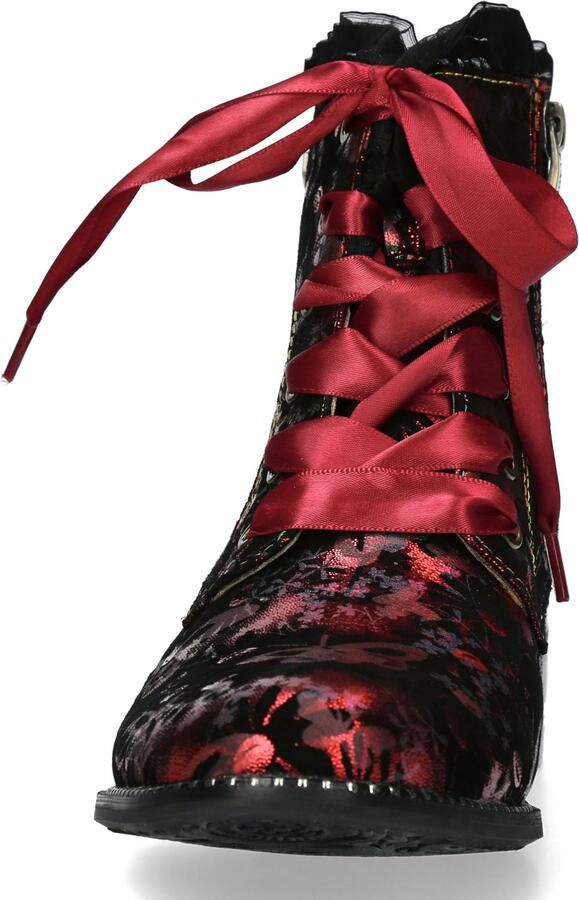 Laura Vita Dames veterboot Emcmao Rood combinatie