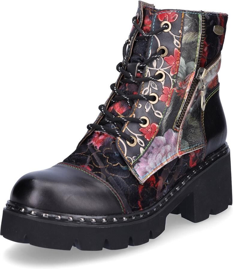 Laura Vita dames veterboot zwart