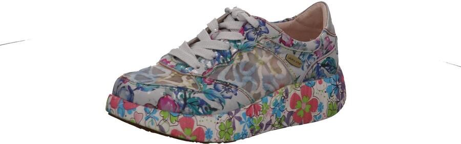 Laura Vita Sneakers laag blauw groen rosa offwhite