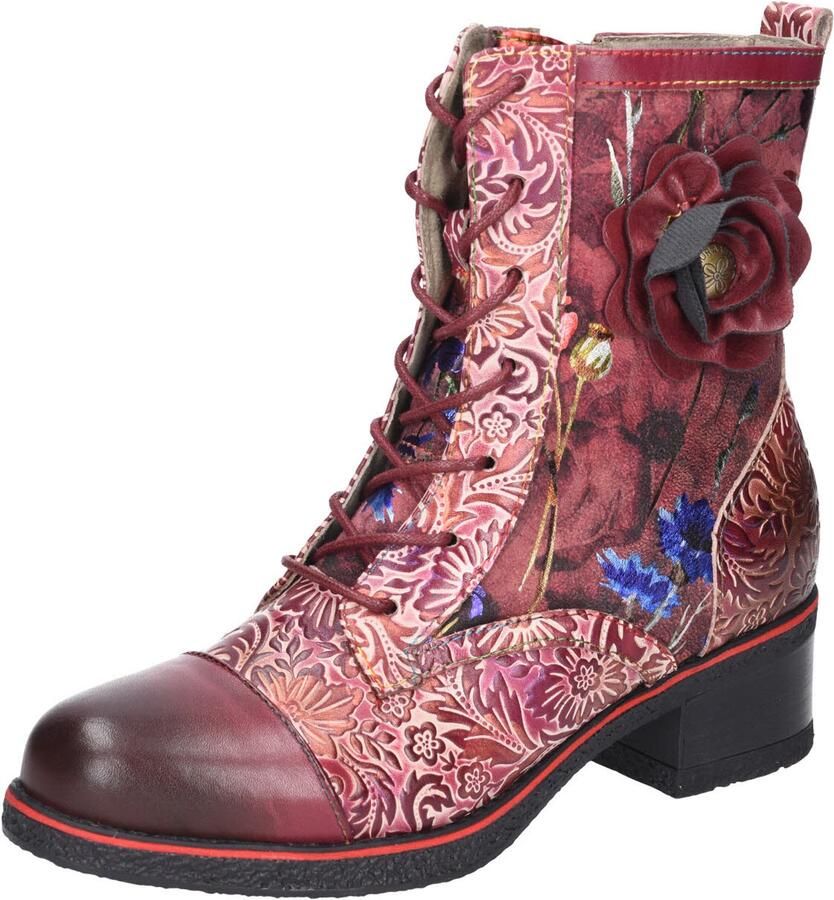 Laura Vita dames veterschoenen rood