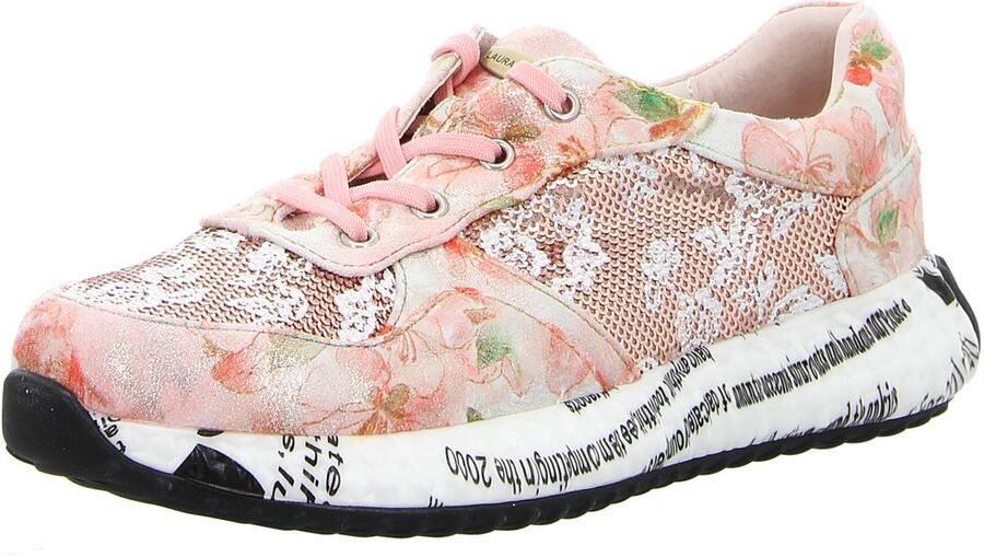 Laura Vita dames veterschoenen roze