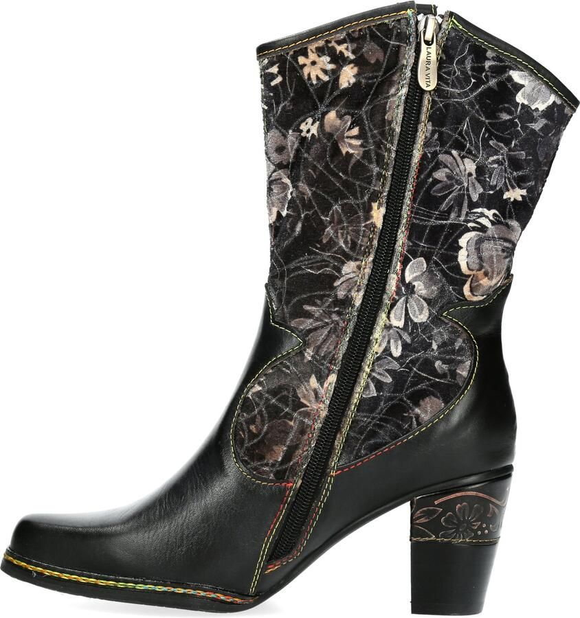 Laura Vita Dames westernlaars Cendrillon 24 noir Zwart combinatie - Foto 2