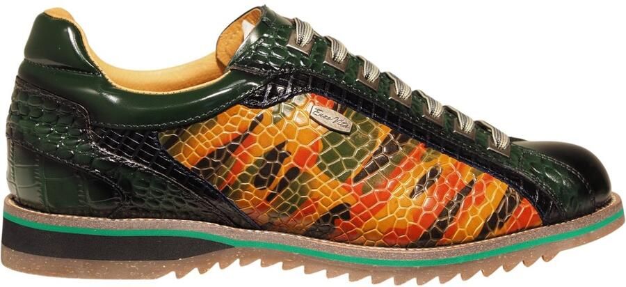 Laura Vita Enzo Vita groene leren heren sneakers