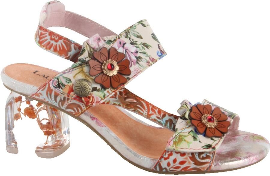 Laura Vita FRAMBOISEO 26 Corail dames slippers wit