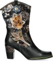 Laura Vita Dames westernlaars Cendrillon 24 noir Zwart combinatie - Zwart