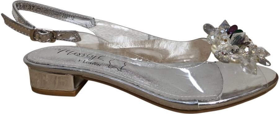 Laura Vita Maude 07 Argent Sandalen Met Hak Transparant Dames Transparant
