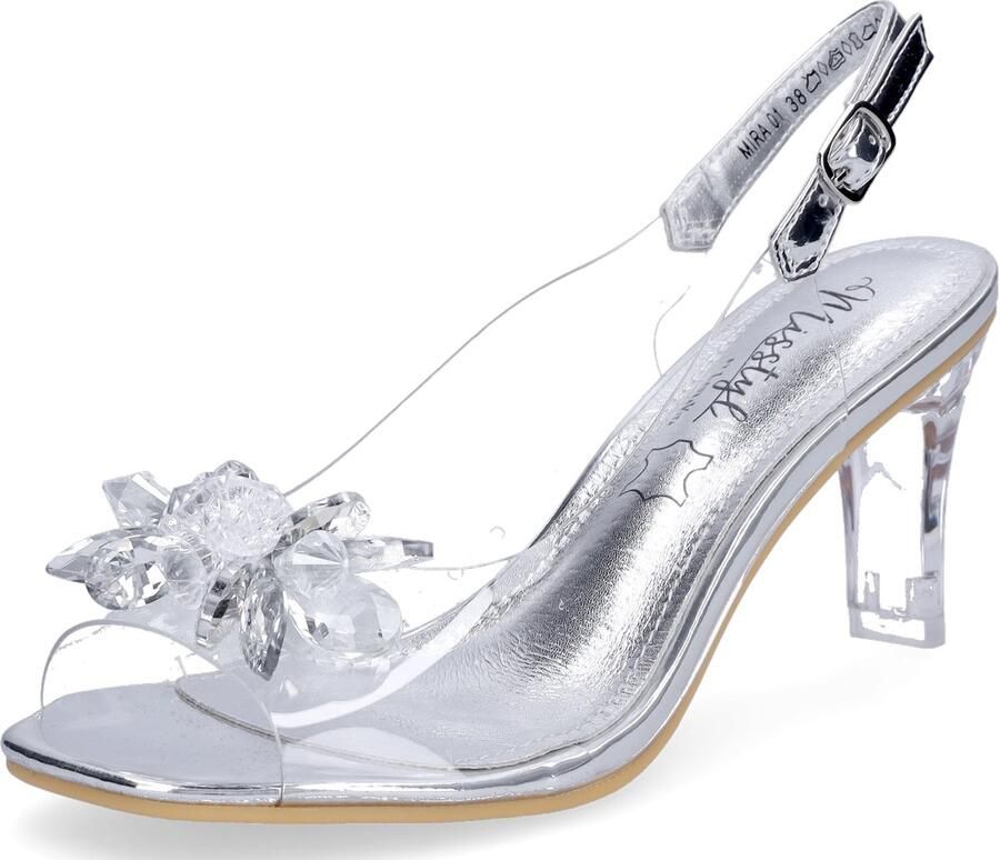 Laura Vita MIRA 01 Blanc dames sandalen gekleed metallic - Foto 2