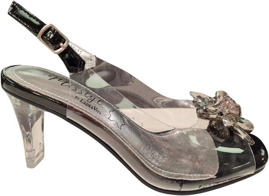 Laura Vita Mira 01 Noir Dames Open Pump Zwart