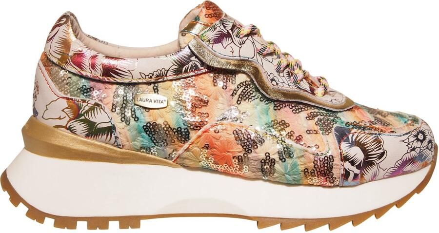Laura Vita multicolor leren dames sneakers Tellao