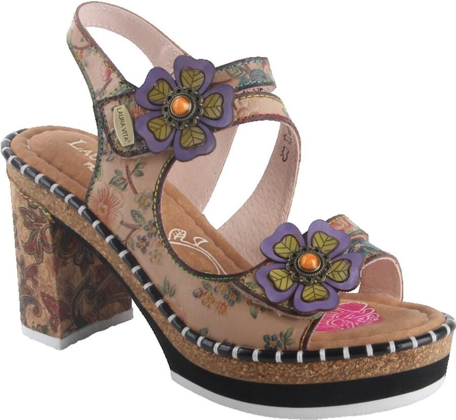 Laura Vita NAOMIO 16 Beige dames sandalen gekleed beige - Foto 2