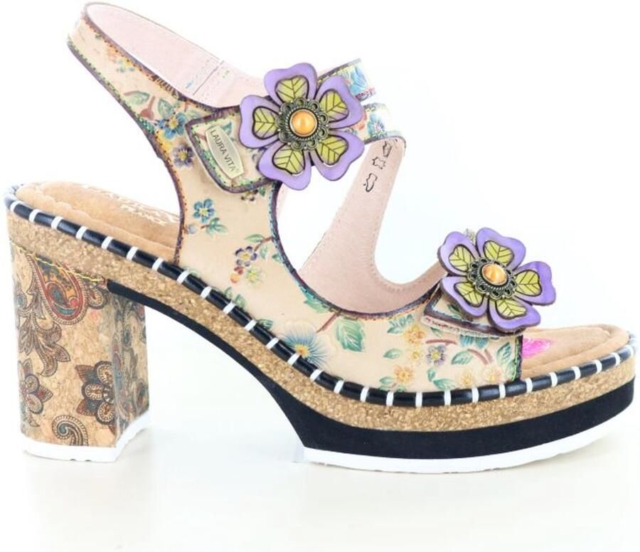 Laura Vita NAOMIO 16 Beige dames sandalen gekleed beige