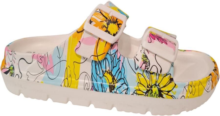 Laura Vita Neon 17 Dames Slippers Slides Blauw