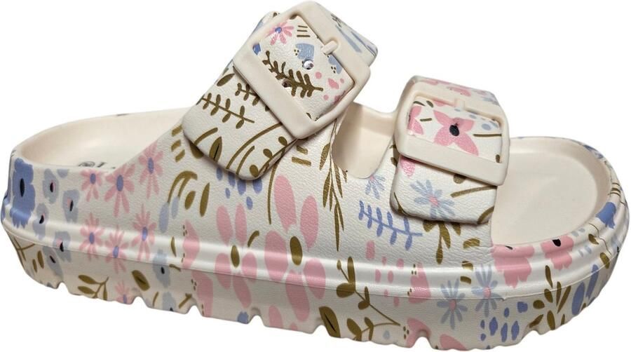 Laura Vita Nuon 01 Slippers Beige Rubber Dames Beige