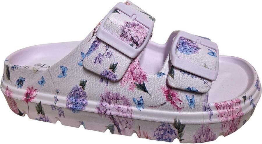 Laura Vita Nuon 01 Slippers Lila Rubber Dames Paars