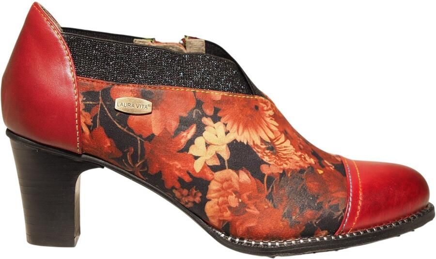 Laura Vita rode pumps met bloemenprint Elcodieo