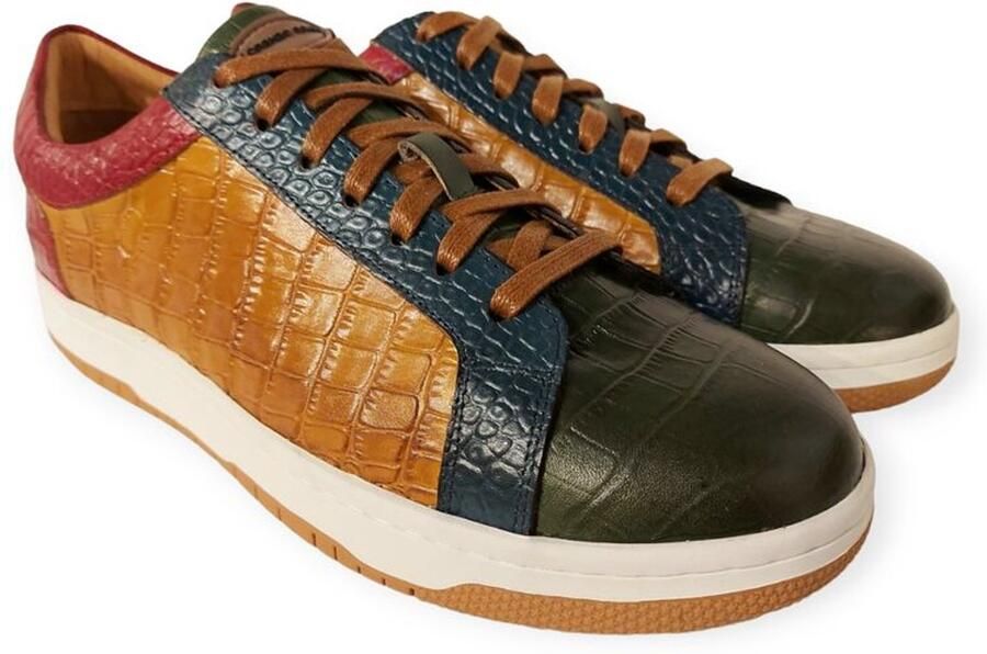 Laura Vita Sneaker Azriel 02 DJ2216-2 Vert Licht Bruin Rood Blauw Groen