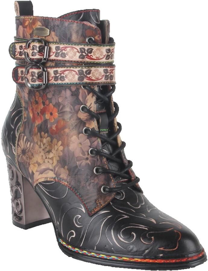Laura Vita Dames Enkellaars Ledao 36 Dorian Multi