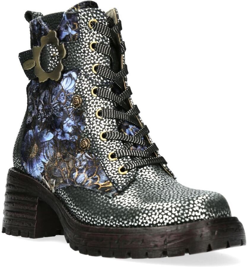 Laura Vita Veterboot Monao 12 SL8173-2 Acier Zilver Groen
