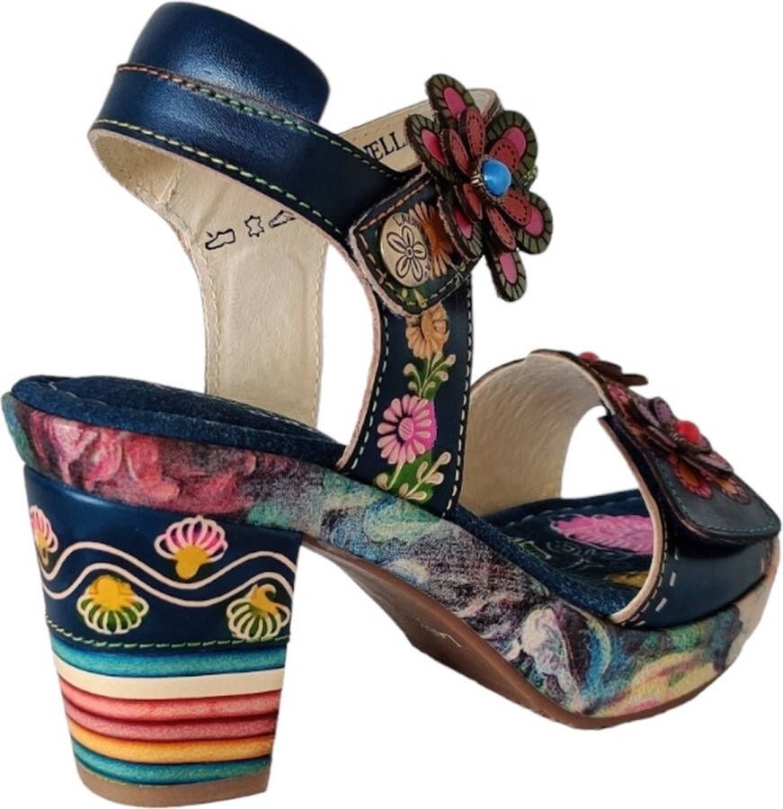 Laura Vita NELLAO 05 Jeans dames sandalen gekleed blauw