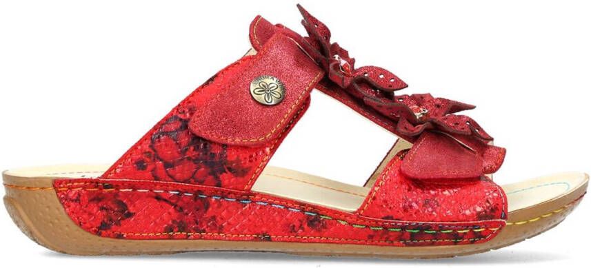 Laura Vita Slipper Linao 01 SL918-1D Grenat Rood