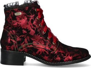 Laura Vita Veterboot Emcmao 05F SL68118 5F Grenat Zwart Rood Print 6½