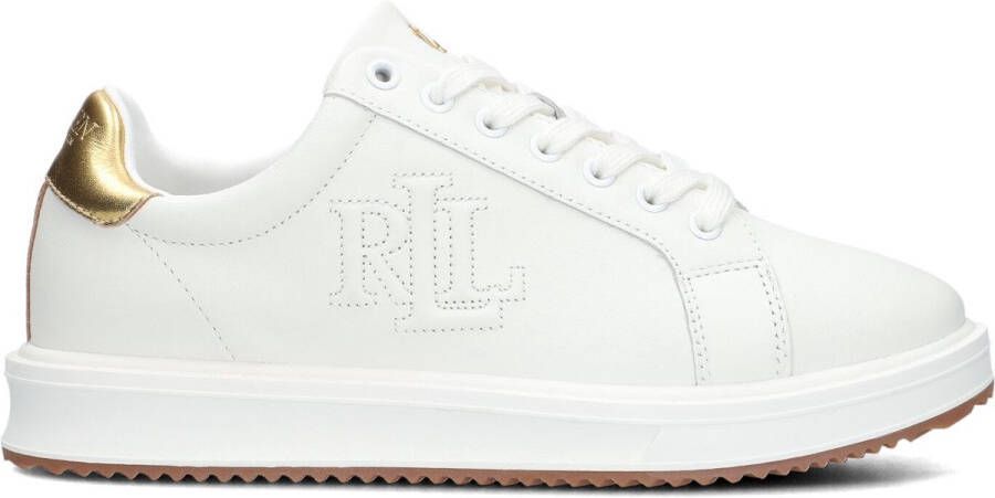 LAUREN RALPH LAUREN Lage Sneakers Dames Ainsley Low Top Lace Maat: 42 Materiaal: Leer Kleur: Wit