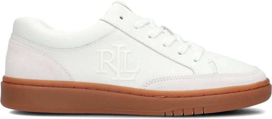 LAUREN RALPH LAUREN Lage Sneakers Dames Hailey 6 Low Top Lace Maat: 38 Materiaal: Leer Kleur: Wit