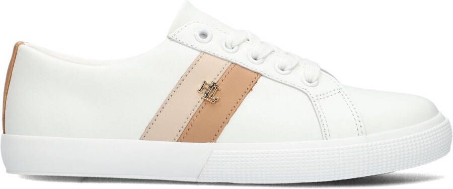 LAUREN RALPH LAUREN Lage Sneakers Dames Janson Ii Low Top Lace Maat: 41 Materiaal: Leer Kleur: Wit