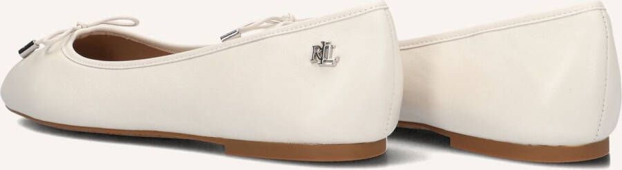 LAUREN RALPH LAUREN Ballerina Dames Jayna Flats Ballet Maat: 37 Materiaal: Leer Kleur: Wit - Foto 3