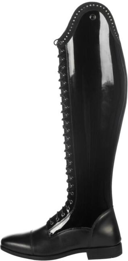 Lauria Garrelli Amalfi Lack Rijlaarzen Zwart 40 Short Regular