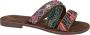 Laza i Versierde slippers met suède Bruin Leer Leren slippers - Thumbnail 12