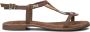 Lazamani Taupe Beaded Sandaal met Enkelband - Thumbnail 2