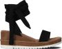 Lazamani 75.840 Sandalen Met Sleehak Dames Zwart - Thumbnail 2