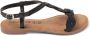 Lazamani Aida Dames Sandalen Leer Black - Thumbnail 1