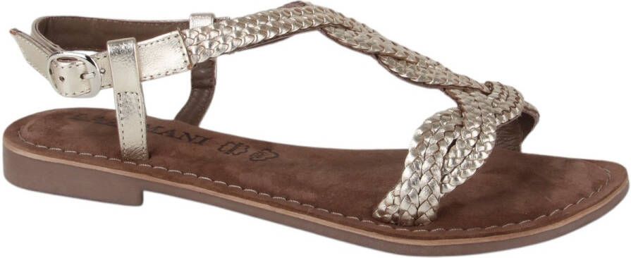 Lazamani Aida Dames Sandalen Leer Gold