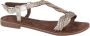Lazamani Aida Dames Sandalen Leer Gold - Thumbnail 2