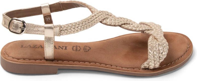 Lazamani Aida Dames Sandalen Leer Gold