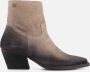 Lazamani Alix Dames Enkellaarsjes Suede Fango - Thumbnail 1