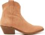 Lazamani Arianna Suede Dames Enkellaarsjes Apricot - Thumbnail 3