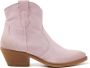 Lazamani Arianna Suede Dames Enkellaarsjes Rosa - Thumbnail 2